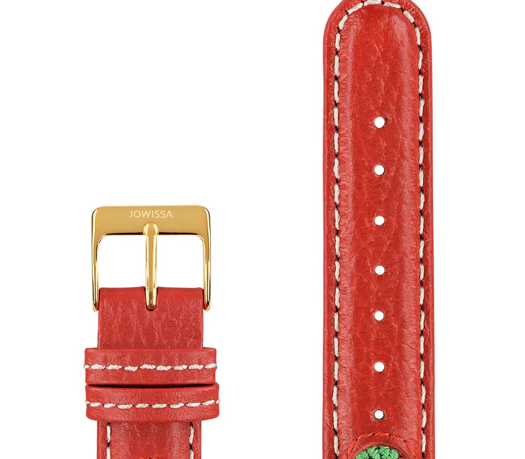 E3.178 Jowissa Watch Strap, 18mm, Genuine Leather, Close up