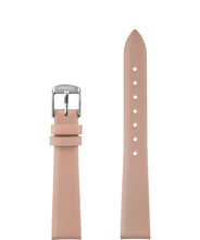 تحميل الصورة في عارض المعرض، Front View of 15mm Rose / Silver Plain Mat Watch Strap E3.1478.M by Jowissa
