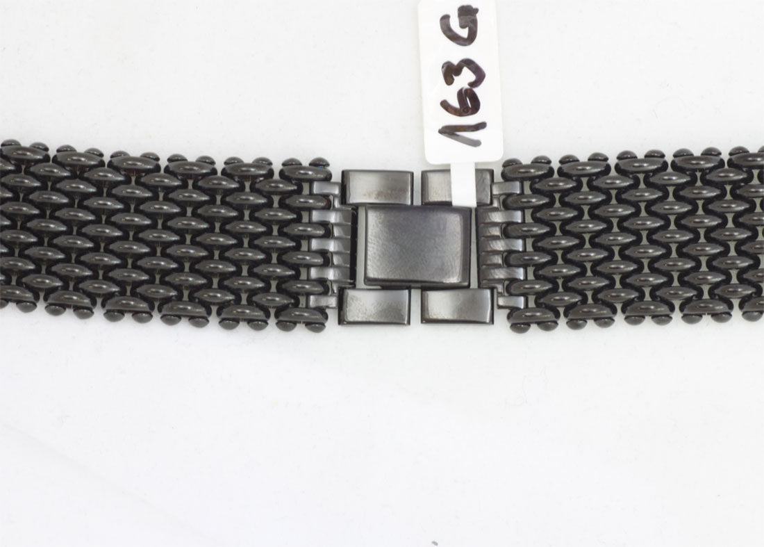 Bracelet - Stainless Steel - milanese 999 - black - 18 E4.024