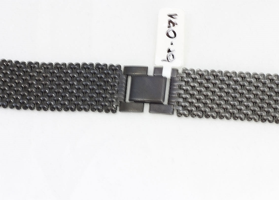 Bracelet - Stainless Steel - milanese - black - 18 E4.071