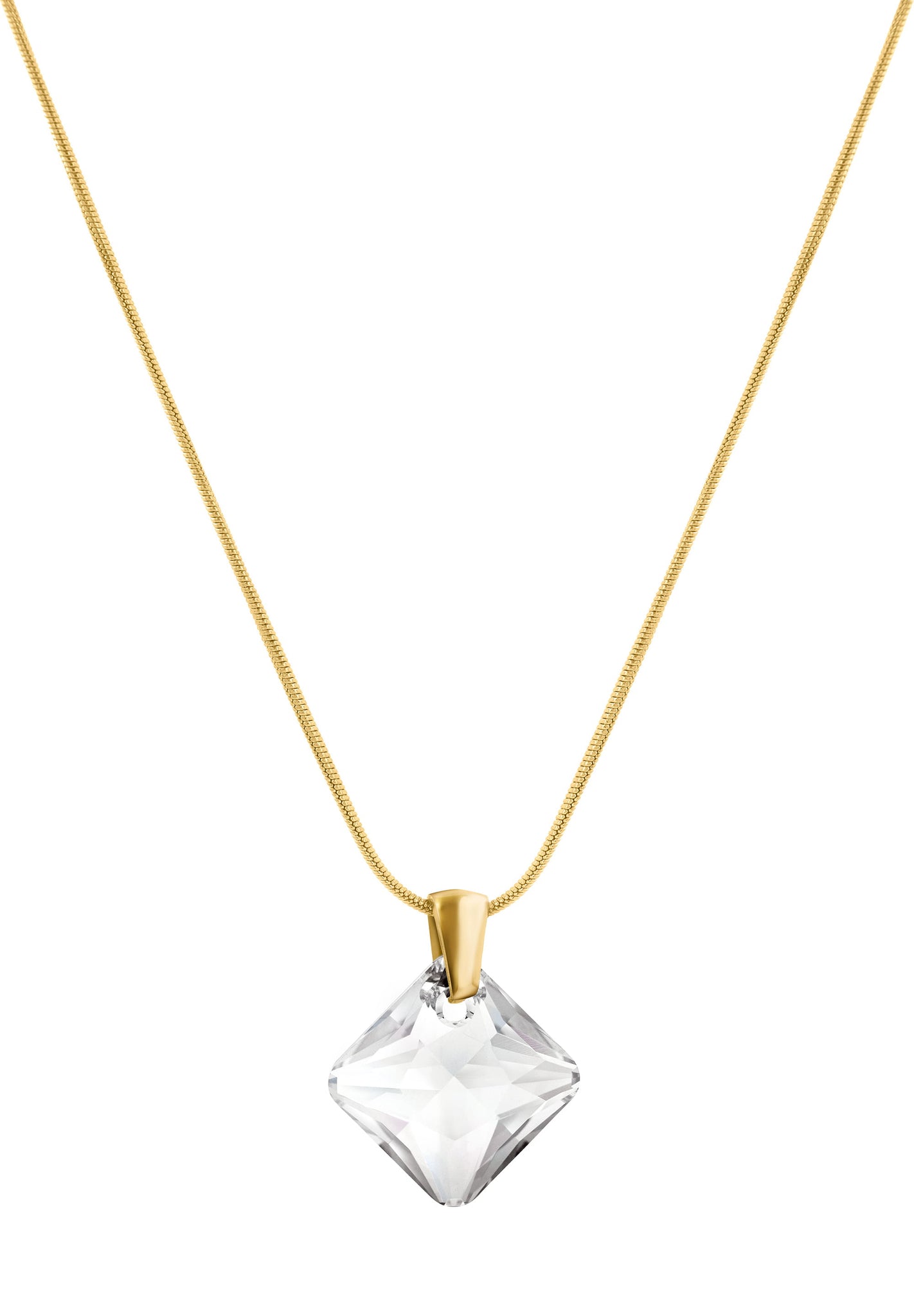 Facet Princess Pendant Necklace JS.0036