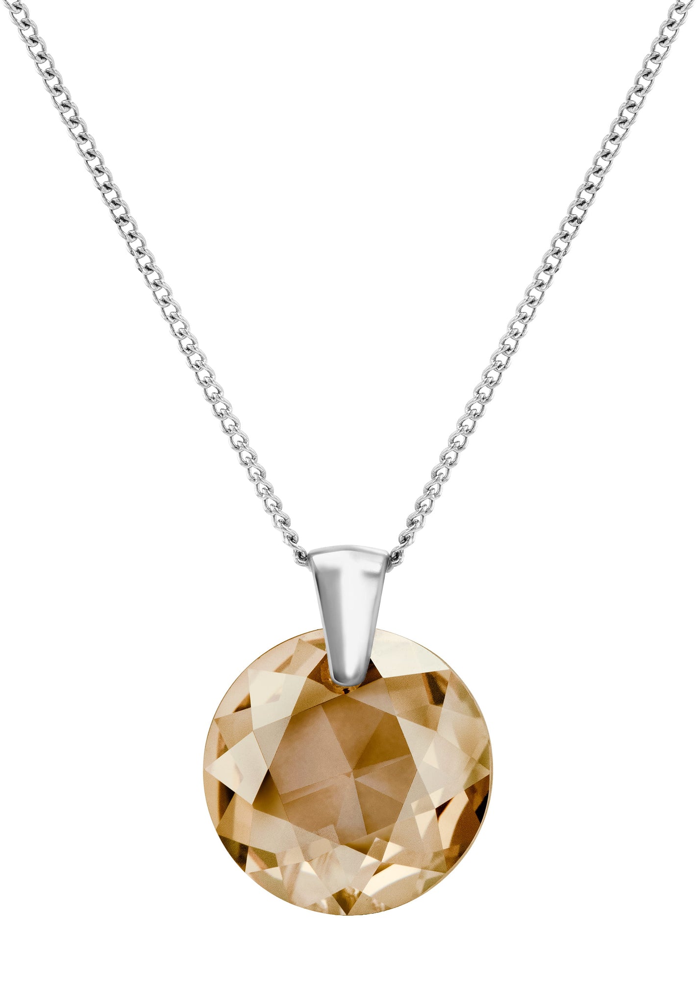 Facet Brilliant Pendant Necklace JS.0040