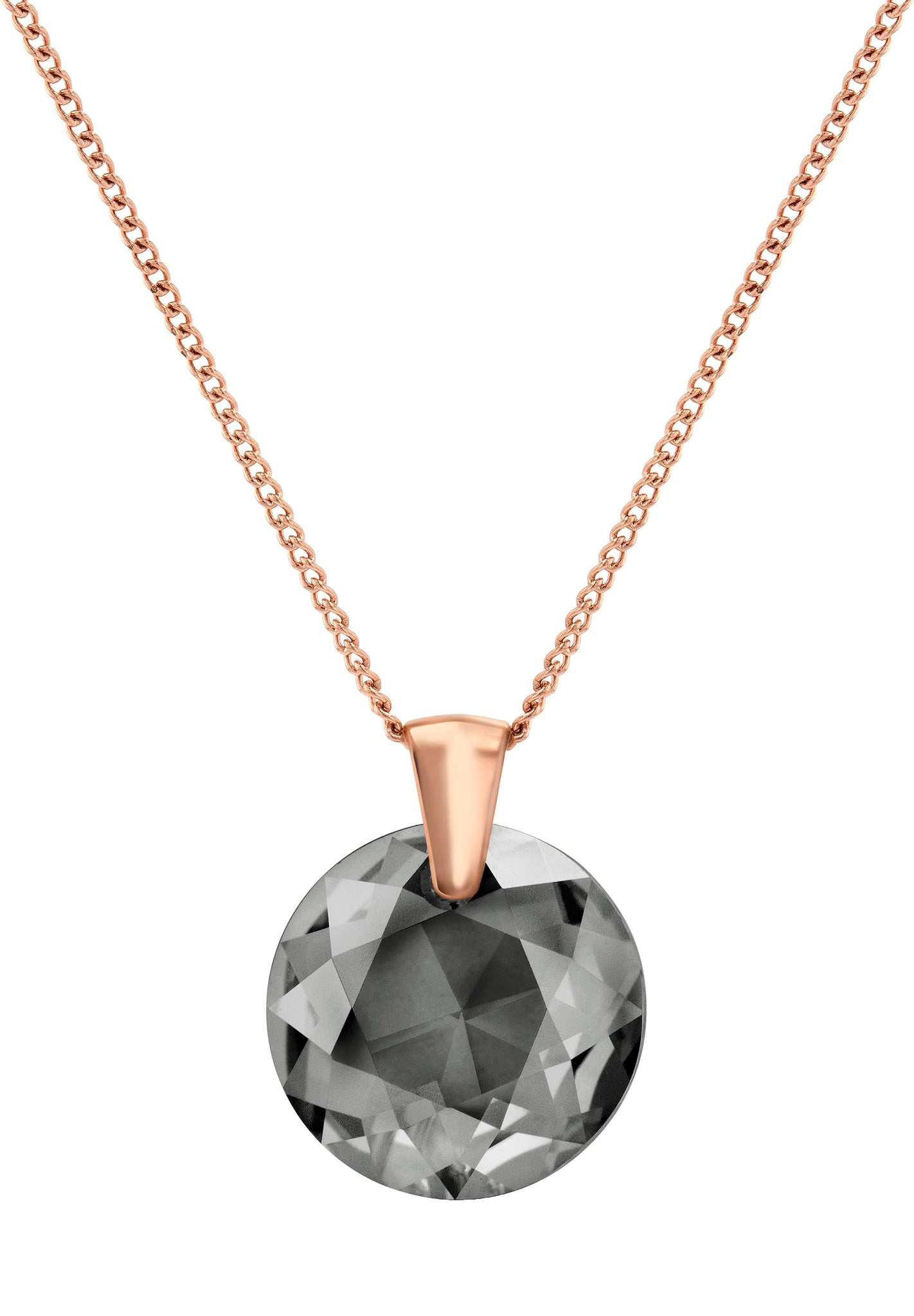 Facet Brilliant Pendant Necklace JS.0041